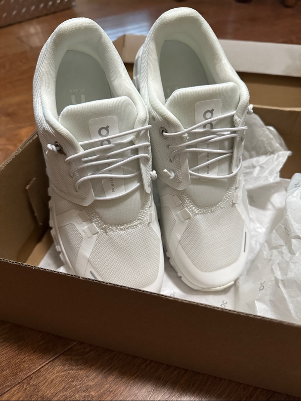 On Athletic Women's Cloud White Shoes
